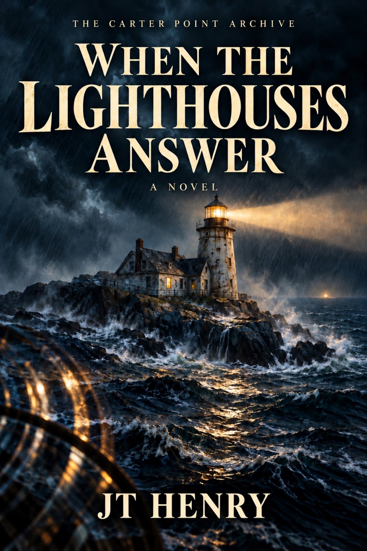 When the Lighthouses Answer book cover by JT Henry